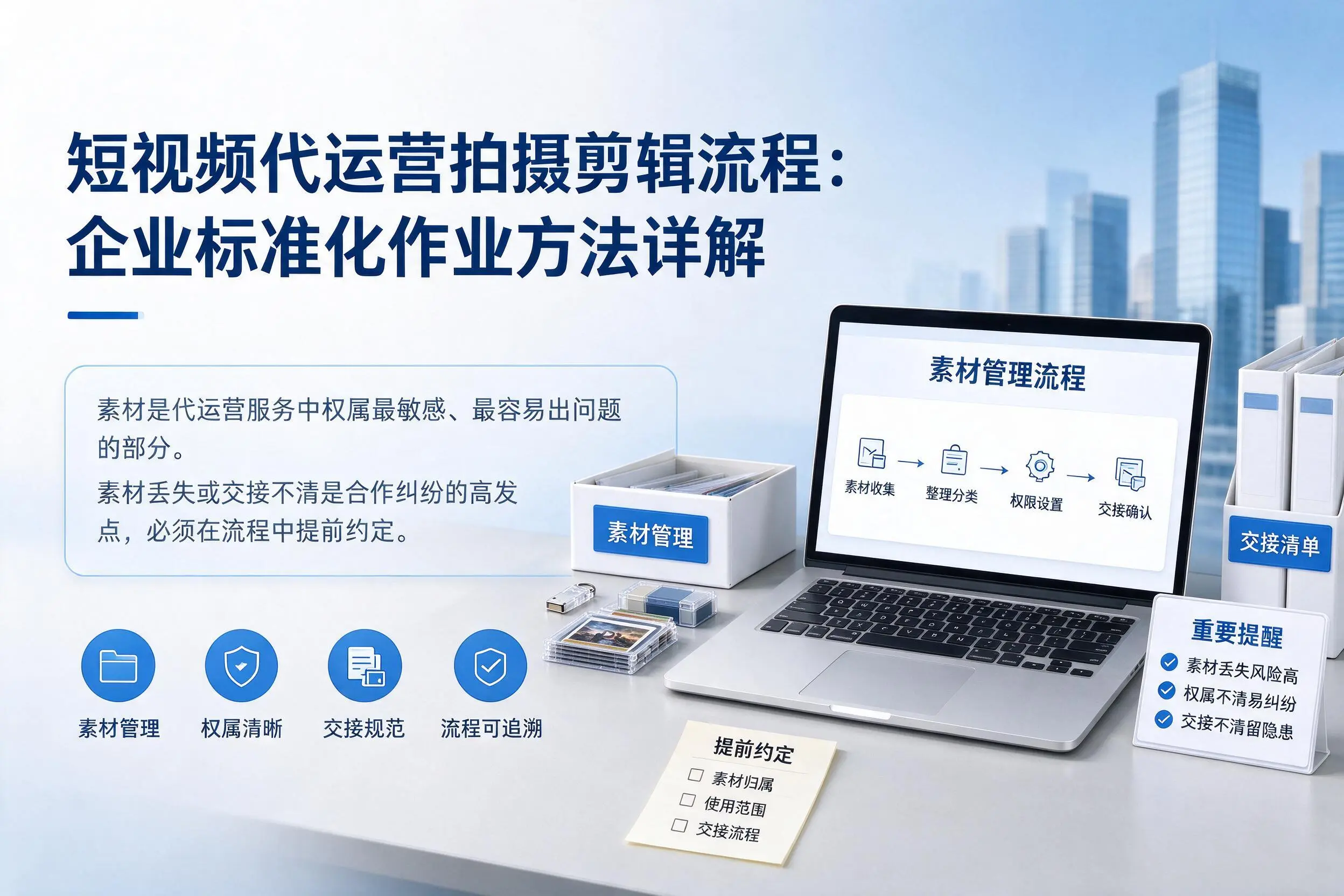 短视频代运营拍摄剪辑流程:鹤岗企业标准化作业方法详解